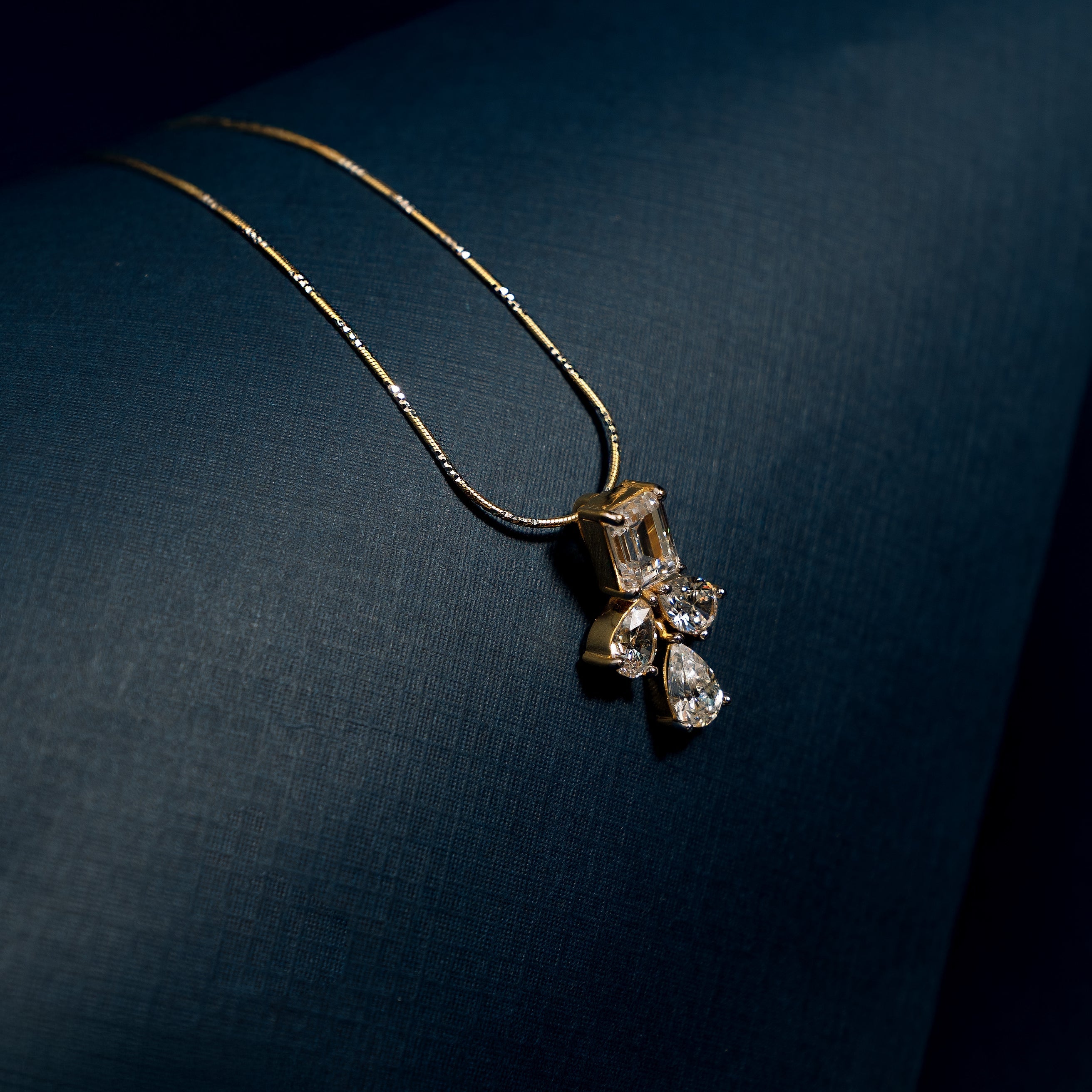 Triple Diamond Pendant