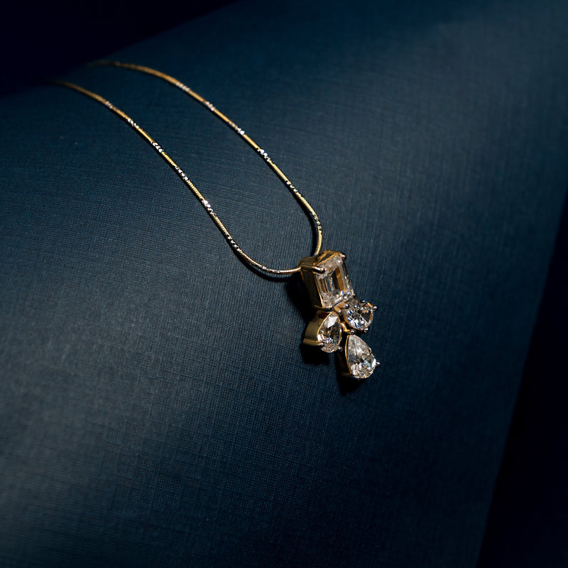 Triple Diamond Pendant