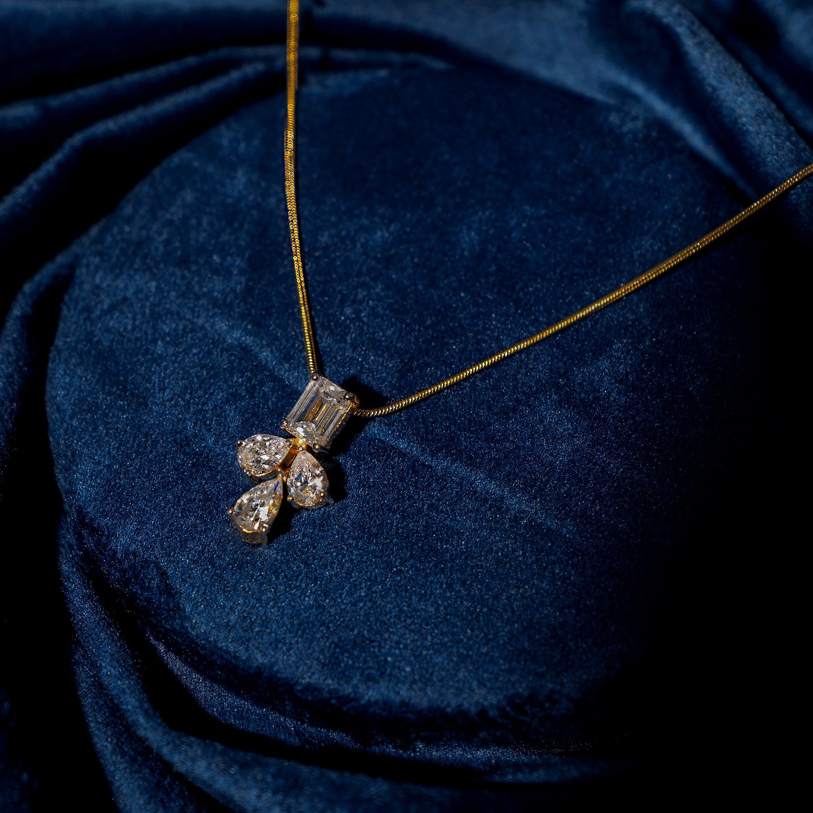 Triple Diamond Pendant