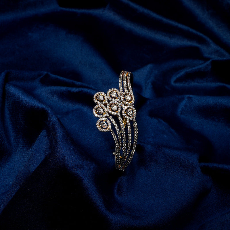 Dewdrop Cuff 925 Silver Bracelet
