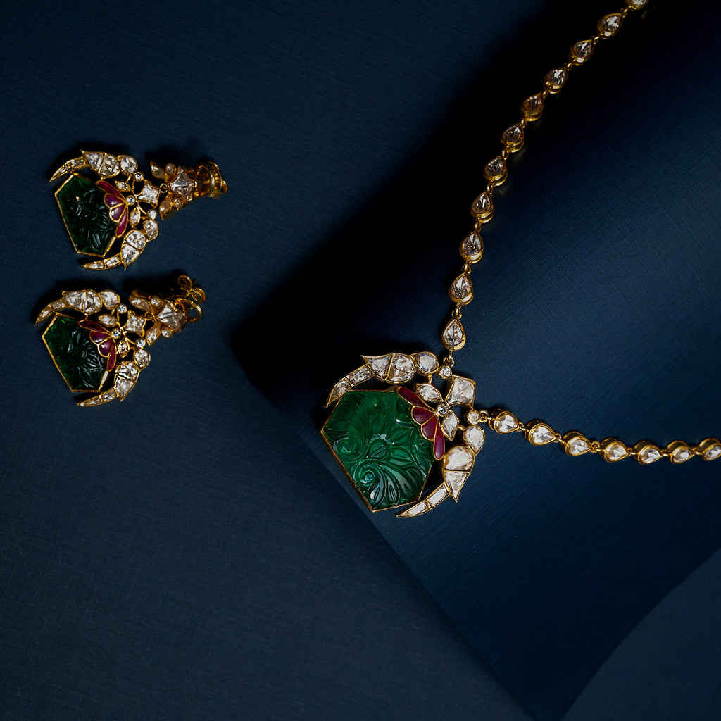 Mehreen Polki Necklace Set