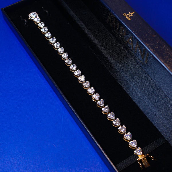 Ophelia Hearts Tennis Bracelet