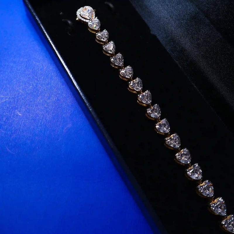 Ophelia Hearts Tennis Bracelet