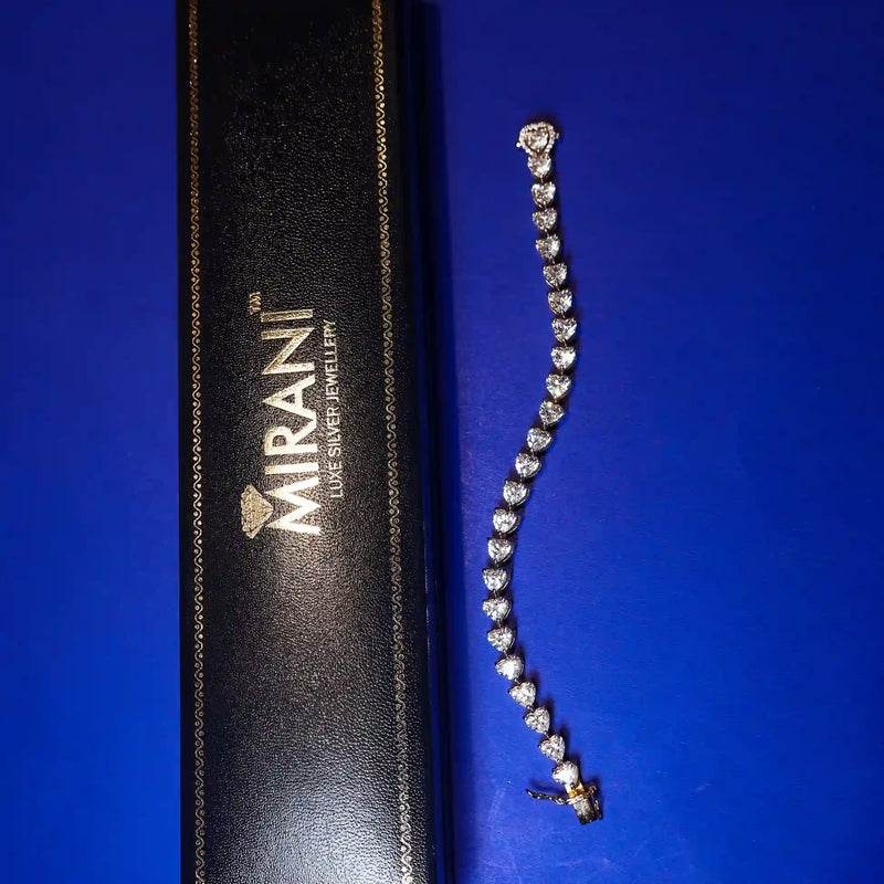 Ophelia Hearts Tennis Bracelet