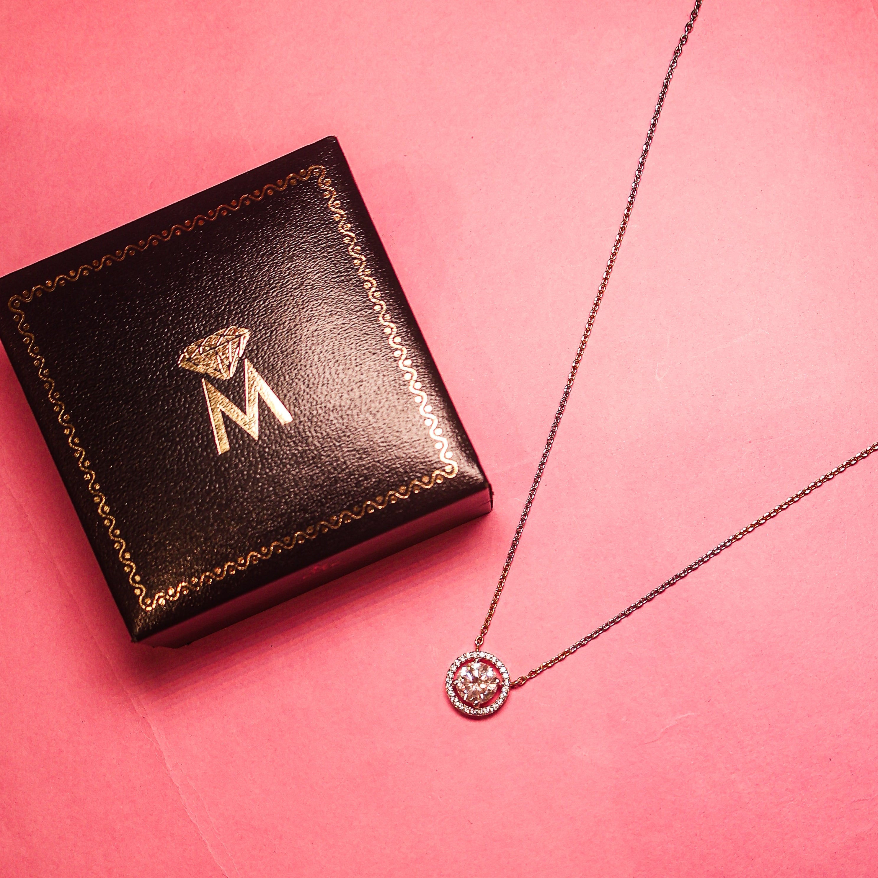 Moon Spark 925 Silver Pendant with chain