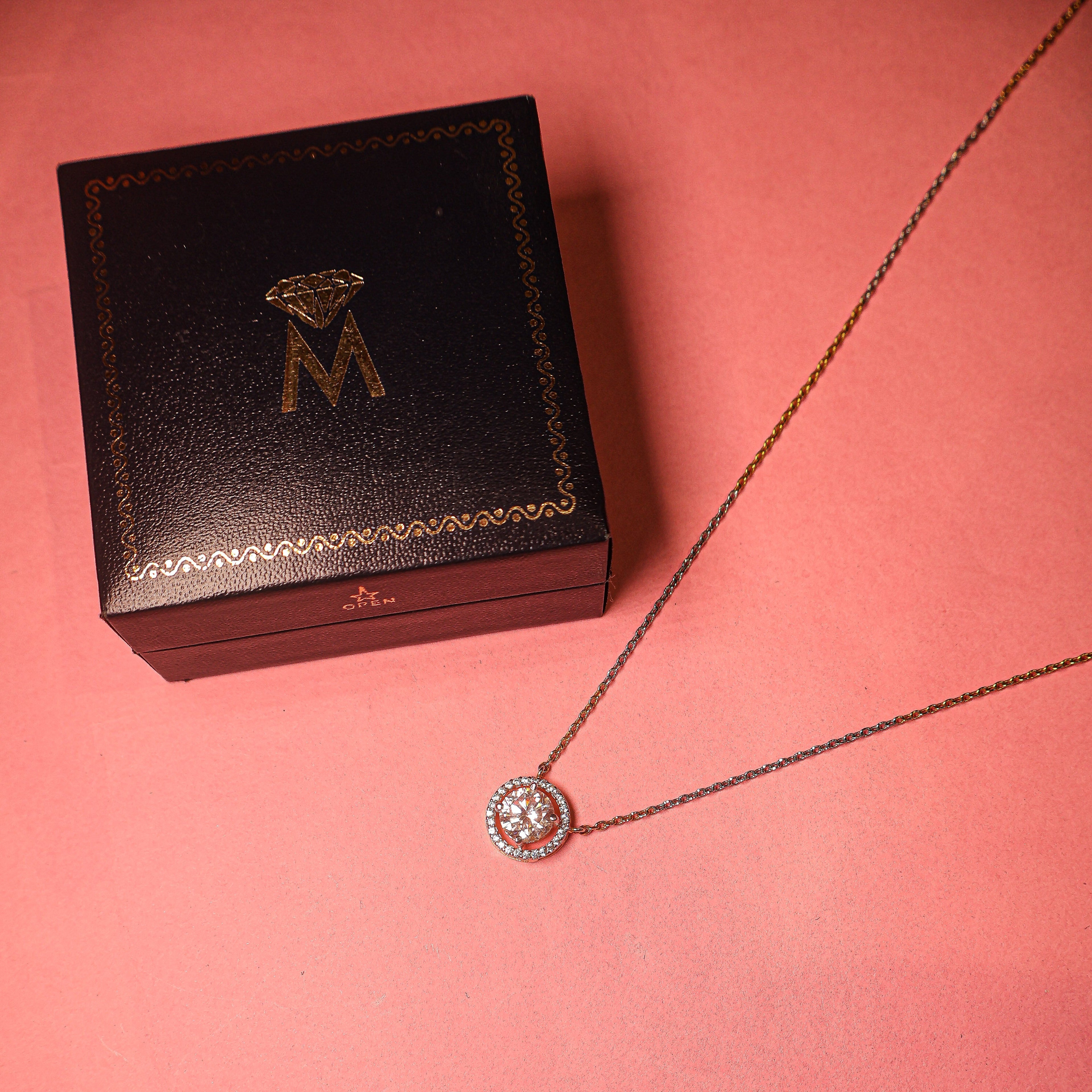 Moon Spark 925 Silver Pendant with chain