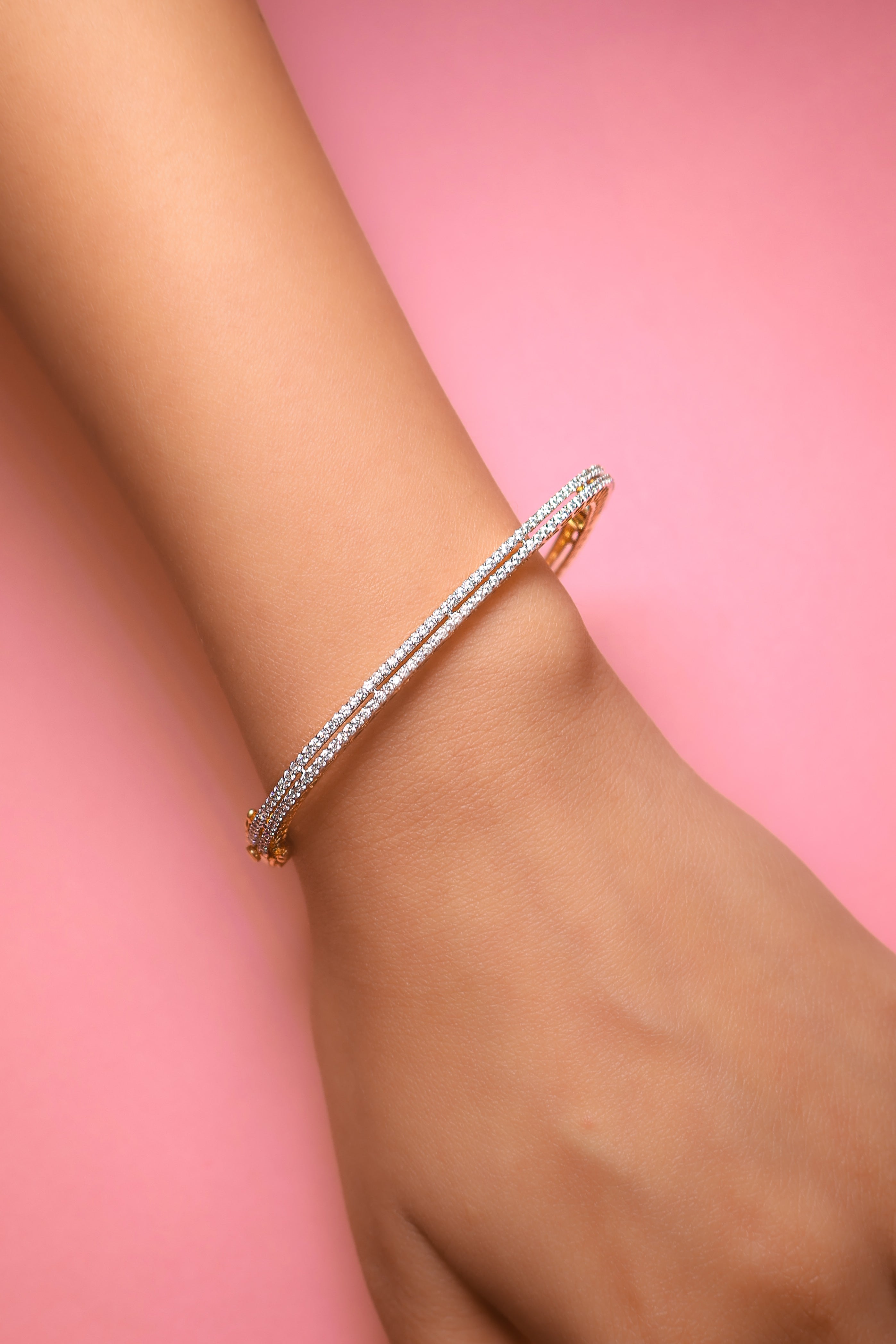 Elira Twin Line 925 Silver Bracelet