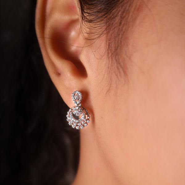 Noire Grace 925 Silver Earrings