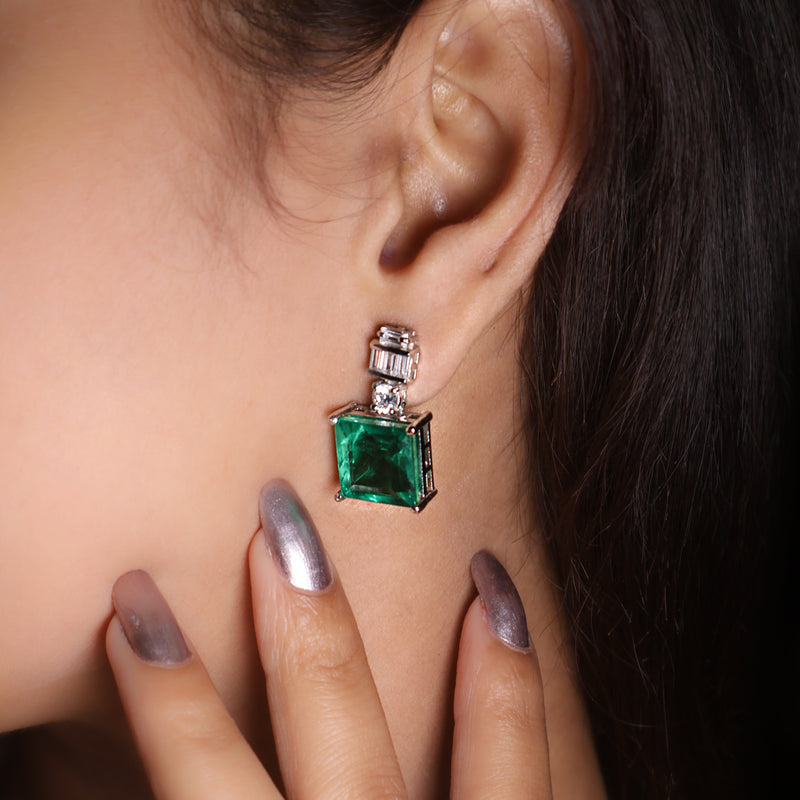 Twilight Bloom 925 Silver Earrings