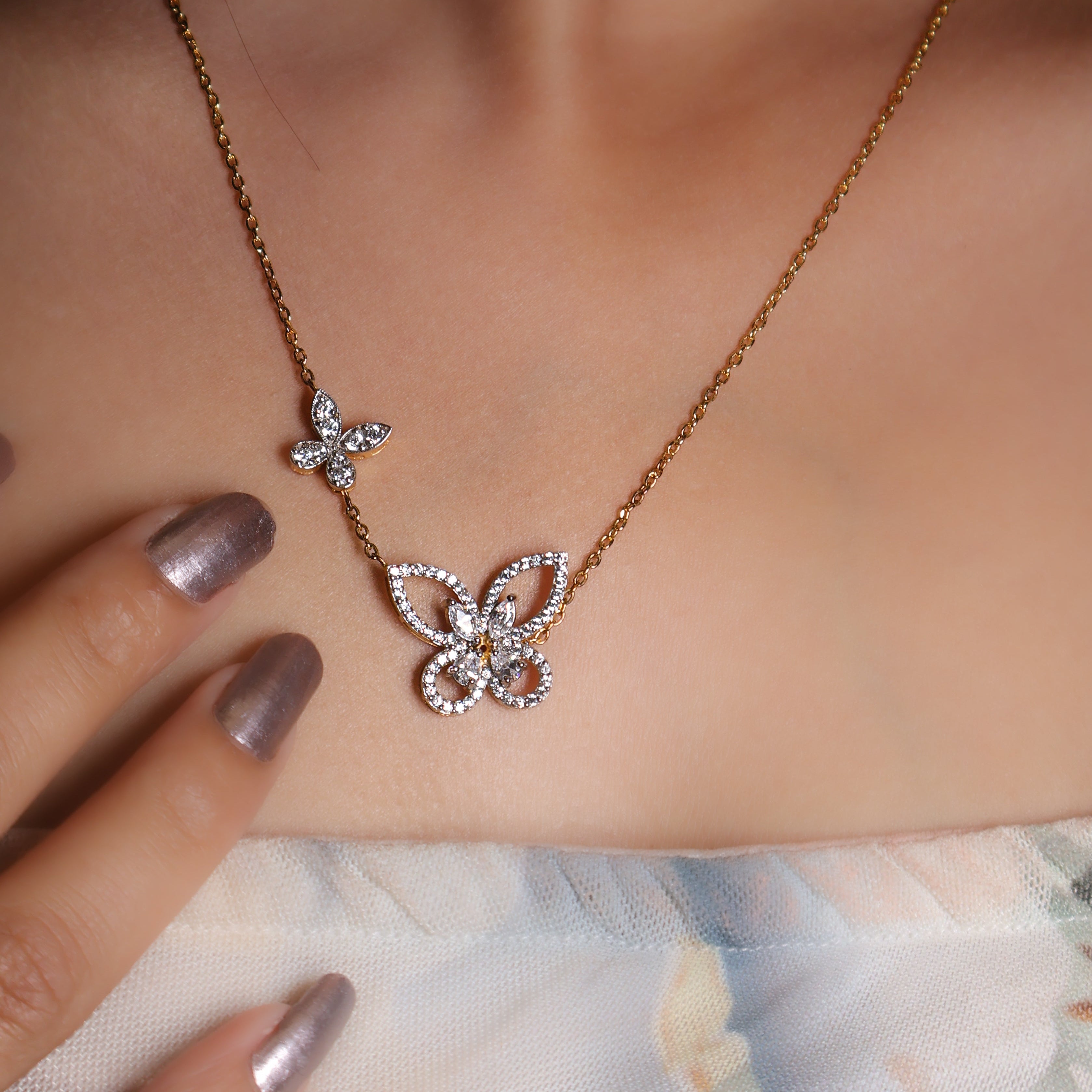 Eterna Butterfly 925 Silver Pendant