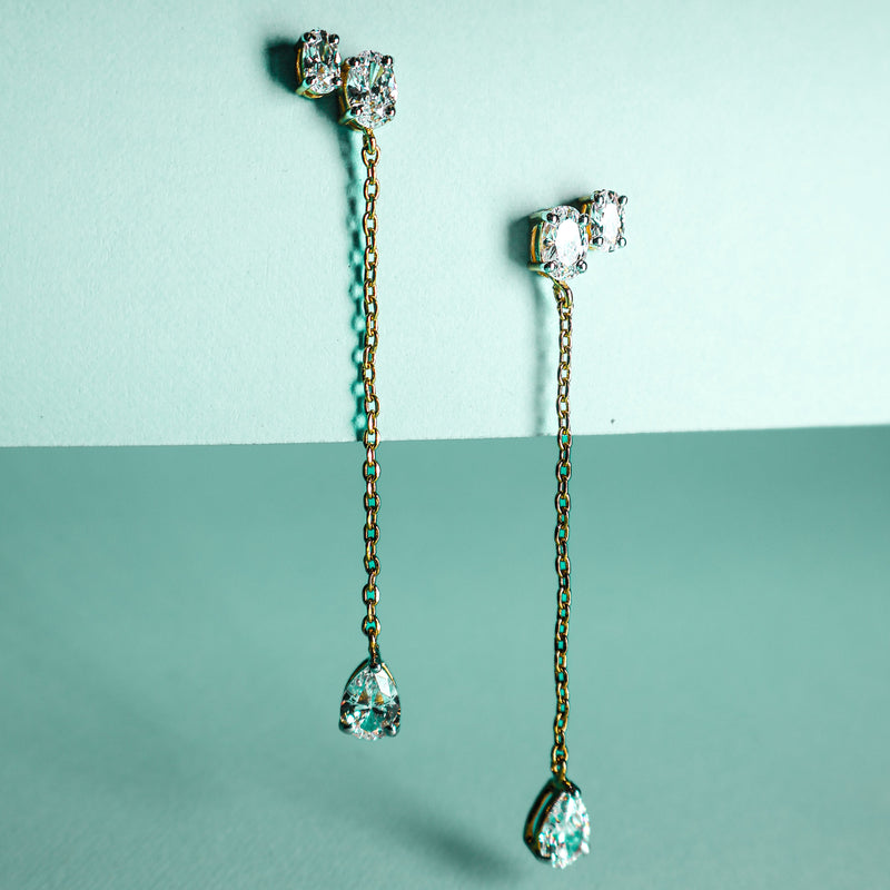 Zephyra Drops 925 Silver Earrings