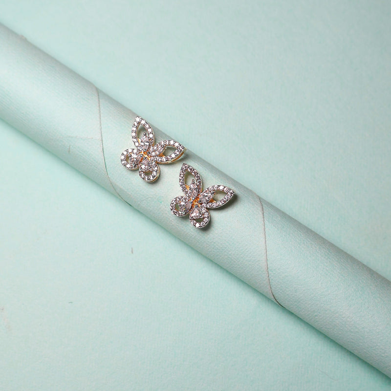 Eterna Butterfly 925 Silver Earrings