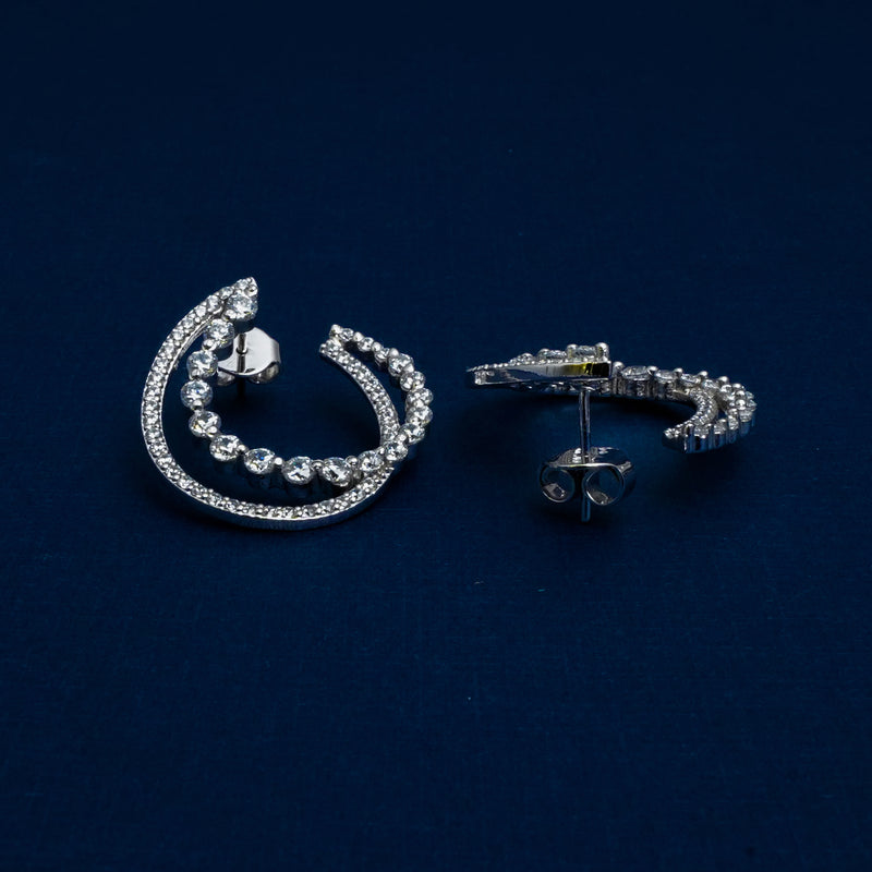 Celeste Circles 925 Silver Earrings